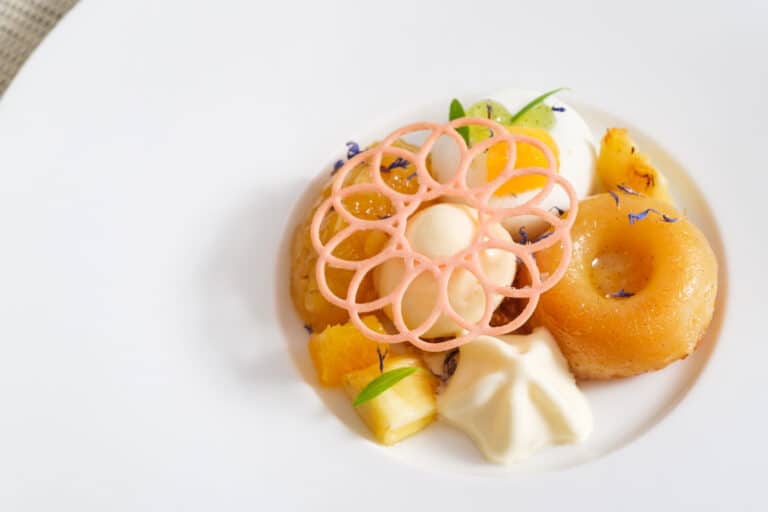 RB.gerechten.nagerecht.dessert.ananas.mascarpone.amandel.babaaurum.sabayon.sinaasappel.gegrildeananas